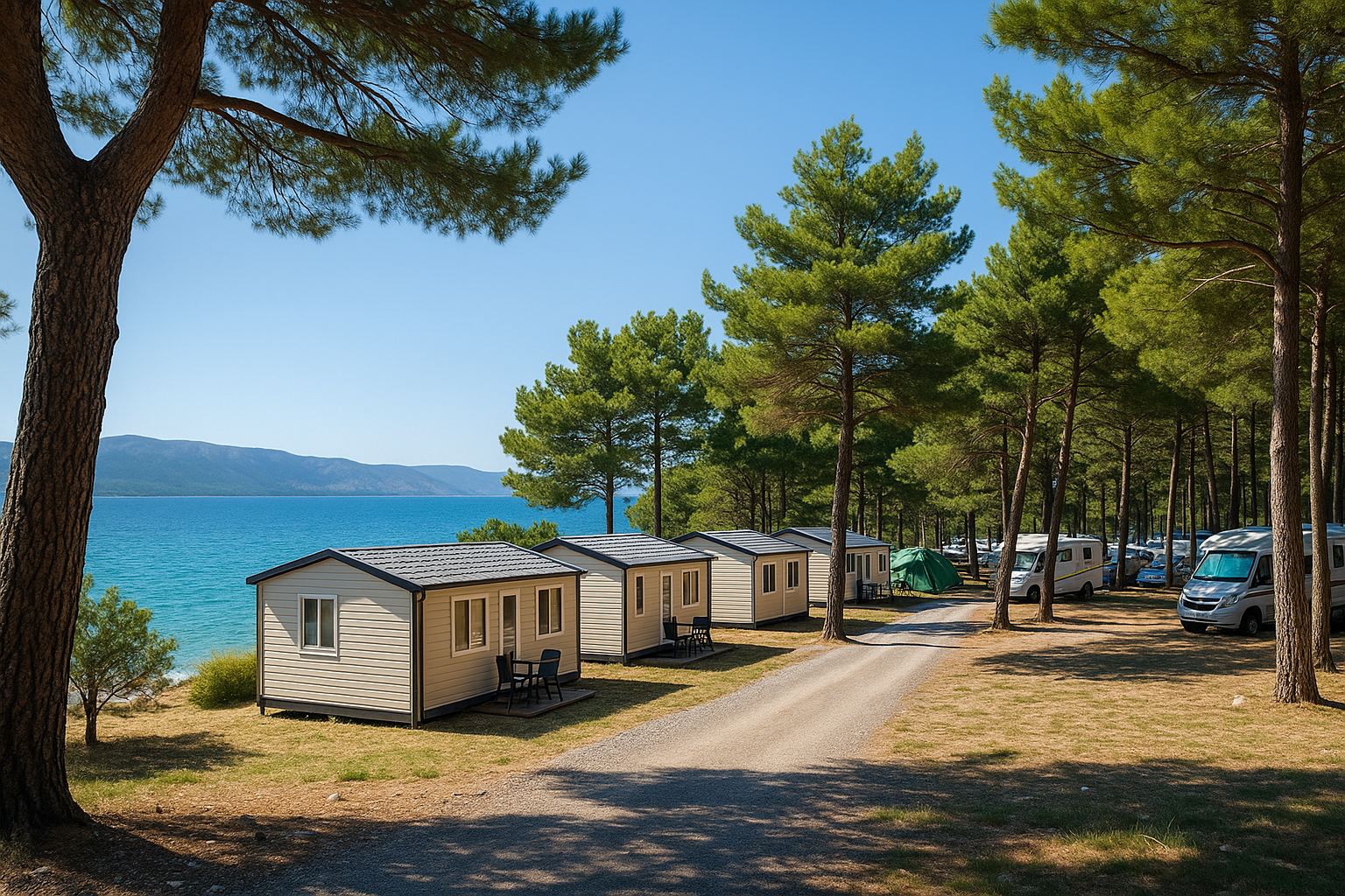 Obitelj uživa na obali mora